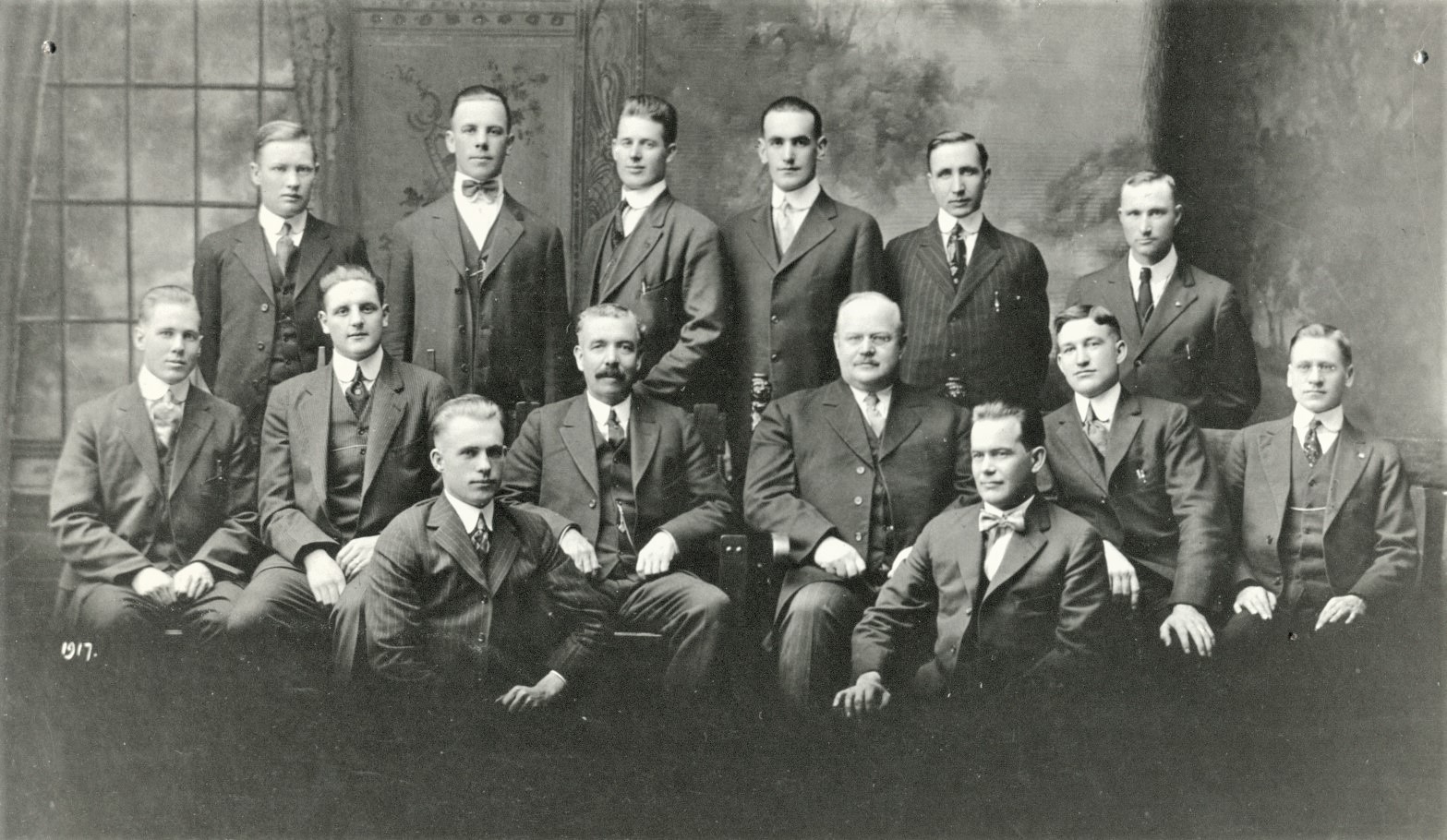 Karl G. Macdonald and Pres. Monson and Other Missionaries,  1917